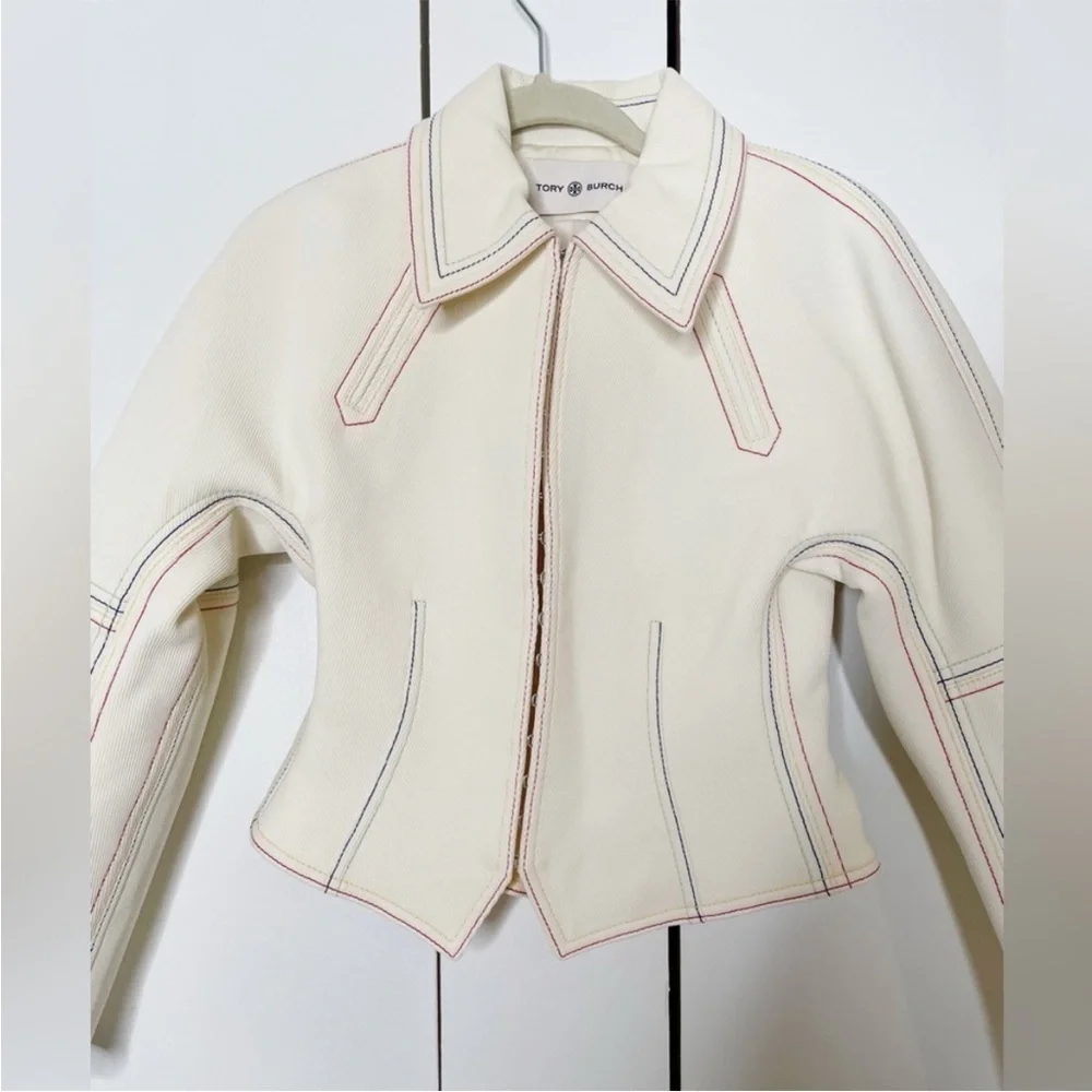 New Tory Burch Cotton Twill Jacket